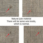 Burlap Charm Boho Table Runner — material texture close-up
