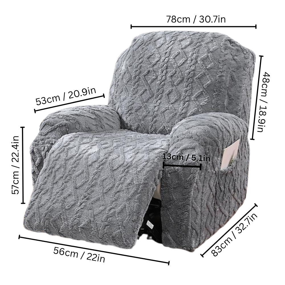 Jacquard Stretch Recliner Sofa Cover — product feature detail