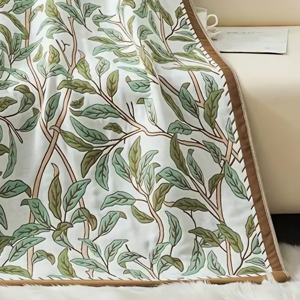 Floral Cotton Bath Towel — product detail view