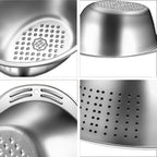Smart Drain Food Mesh Colander — product in use