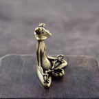 Calm Lotus Frog Miniature Figurine — lifestyle shot