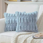 Calm Weave Plush Cushion Cover — material texture close-up