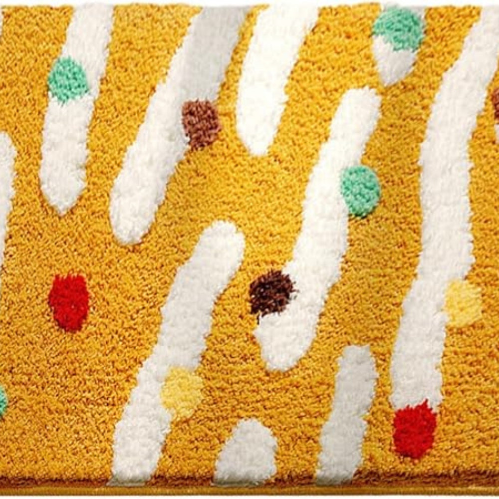 Candy Colour Clash Bath Mat — product in use
