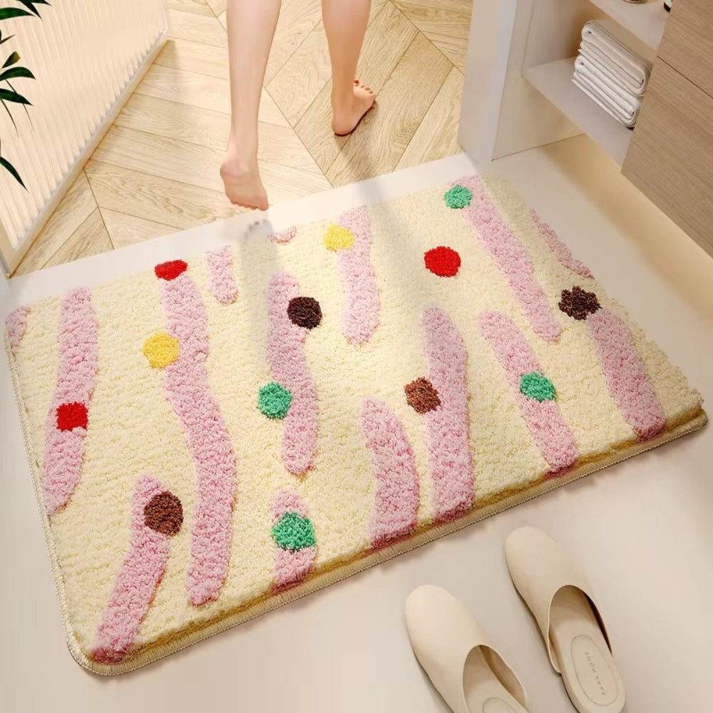 Candy Colour Clash Bath Mat — alternate angle view