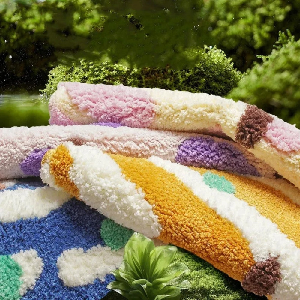 Candy Colour Clash Bath Mat — product detail view