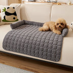 Canine Non-Slip Bolster Pet Quilted Bed — alternate angle view