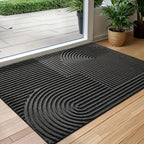 Curved Thread Line Door Mat — product detail view