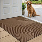 Curved Thread Line Door Mat — product close-up
