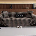 Cavalli Houndstooth Plush Sofa Cover