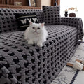 Cavalli Houndstooth Plush Sofa Cover