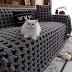 Cavalli Houndstooth Plush Sofa Cover