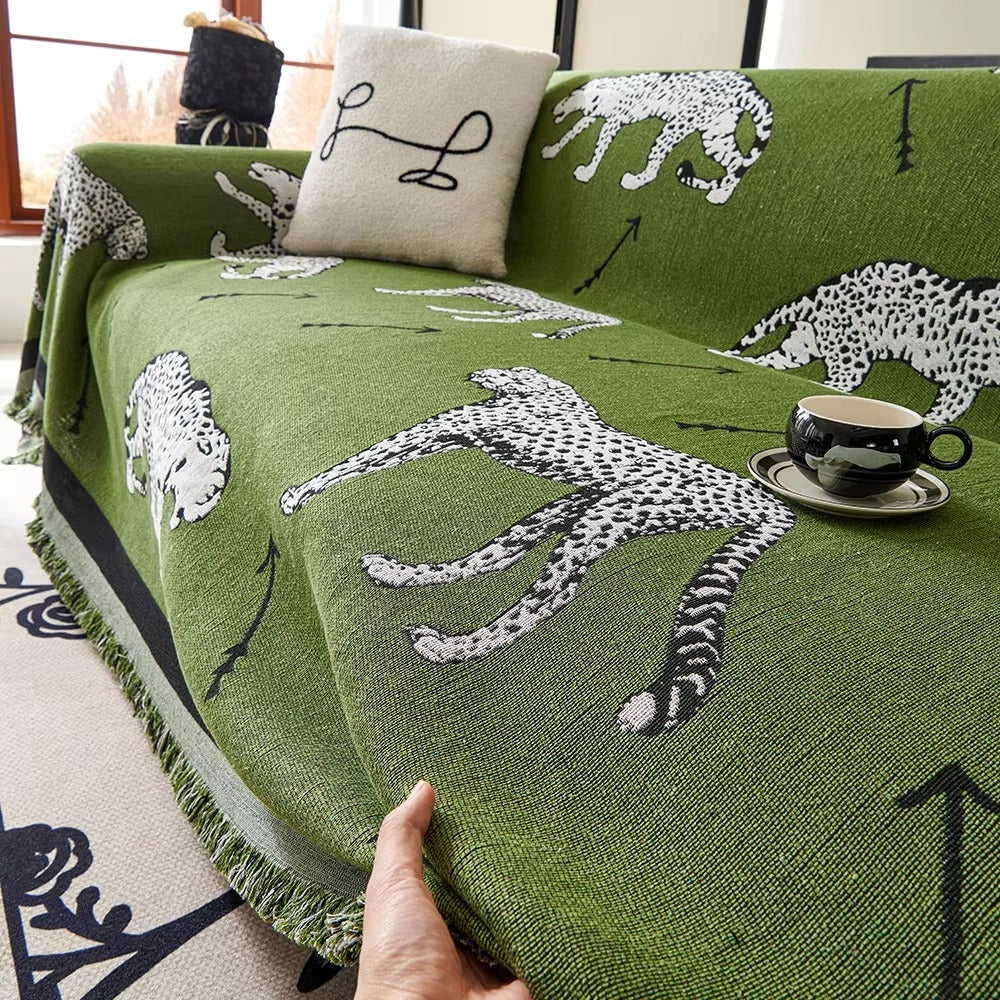 Chantesse Panda Leopard Print Sofa Cover — main product photo