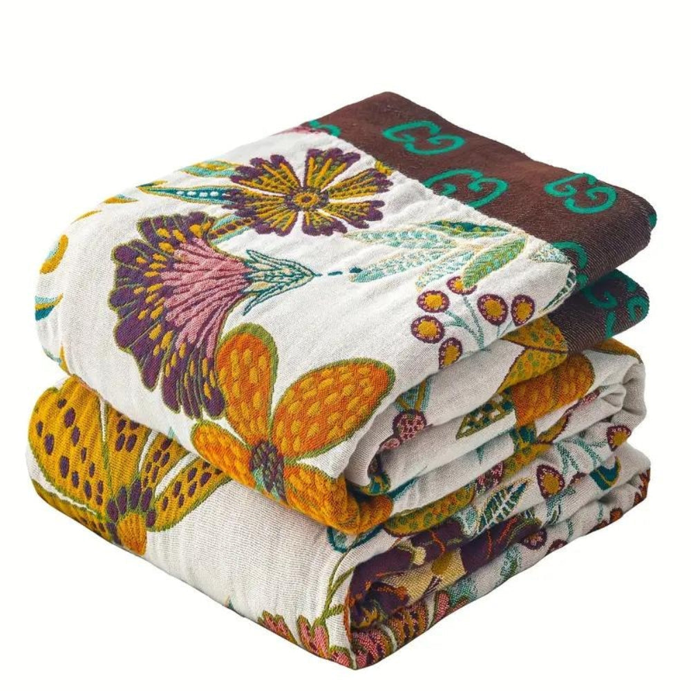 Charm Floral Blanket Throw — alternate angle view