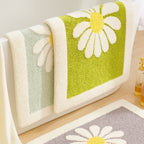 Charming Daisy Bloom Bath Mat — product in use