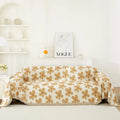 Cheerful Flower Tassel Sofa Cover — lifestyle shot