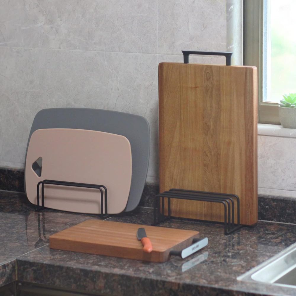 Steel Cutting Board Storage Rack — product detail view
