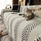 Chevron Echo Line Sofa Cover — product detail view