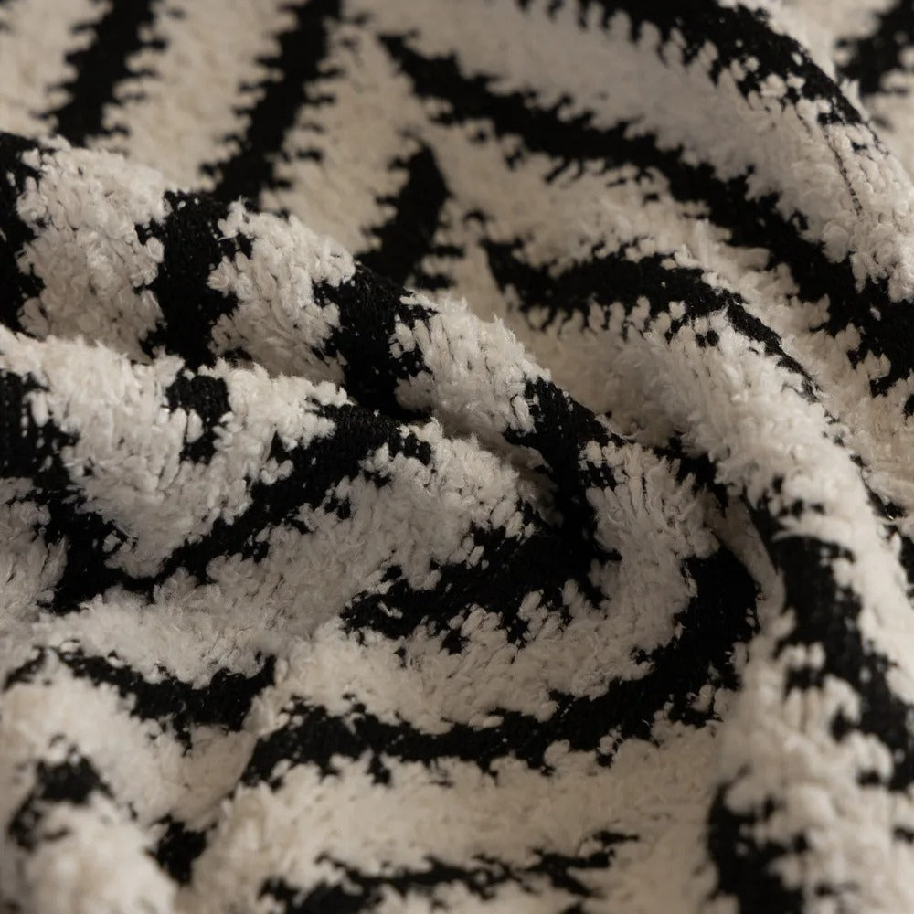 Chevron Herringbone Tassel Sofa Cover