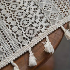 Chic Bohemian Crochet Curtain — product in use