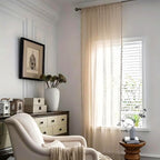 Chic Bohemian Crochet Curtain — alternate angle view