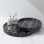 Circular Black Marble Jewellery Tray — main product photo
