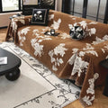 Classic Fleur Jacquard Sofa Cover — alternate angle view