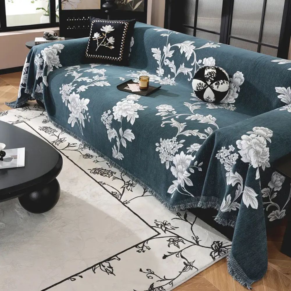 Classic Fleur Jacquard Sofa Cover — main product photo