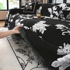 Classic Fleur Jacquard Sofa Cover — product detail view