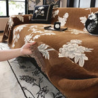 Classic Fleur Jacquard Sofa Cover — product close-up