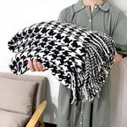 Classic Houndstooth Pattern Blanket — main product photo