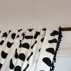 Chic Polka Dot Tassel Window Curtain — lifestyle shot