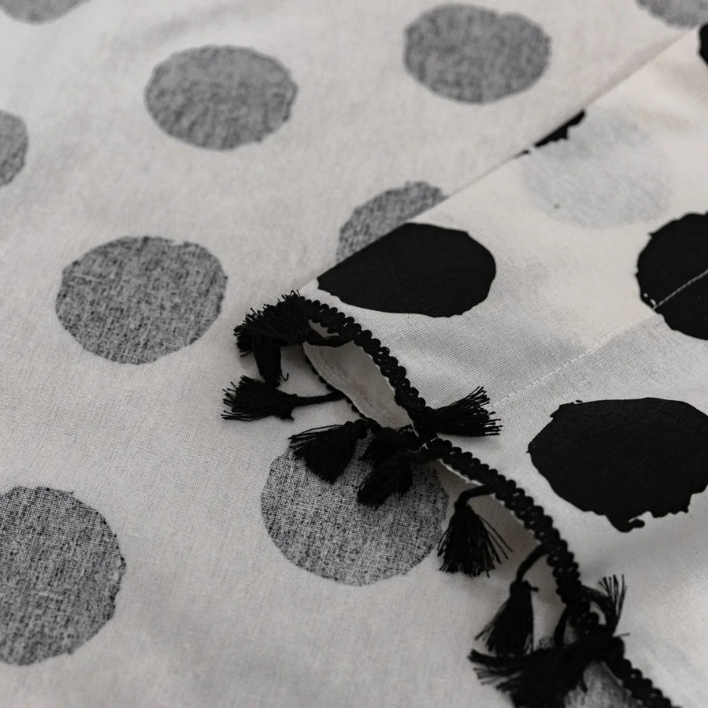 Chic Polka Dot Tassel Window Curtain — additional view