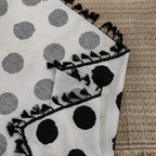 Chic Polka Dot Tassel Window Curtain — alternate angle view