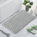 Concentric Arches Cashmere Bath Mat — alternate angle view