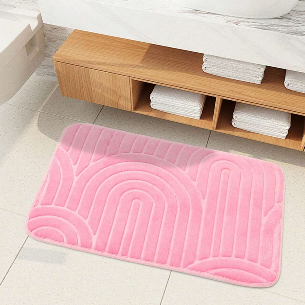 Concentric Arches Cashmere Bath Mat — product detail view