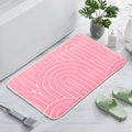 Concentric Arches Cashmere Bath Mat — lifestyle shot