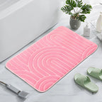 Concentric Arches Cashmere Bath Mat — lifestyle shot