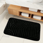 Concentric Arches Cashmere Bath Mat — product close-up