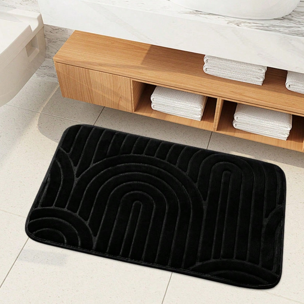 Concentric Arches Cashmere Bath Mat — product close-up