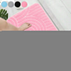 Concentric Arches Cashmere Bath Mat — product in use