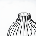 Sleek Metal Frame Vase — product close-up