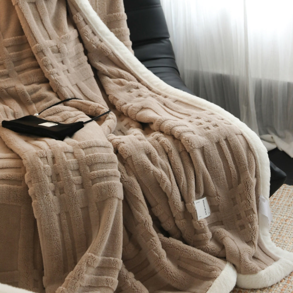 Cosmo Fluffy Winter Three-Dimensional Warm Blanket — additional view