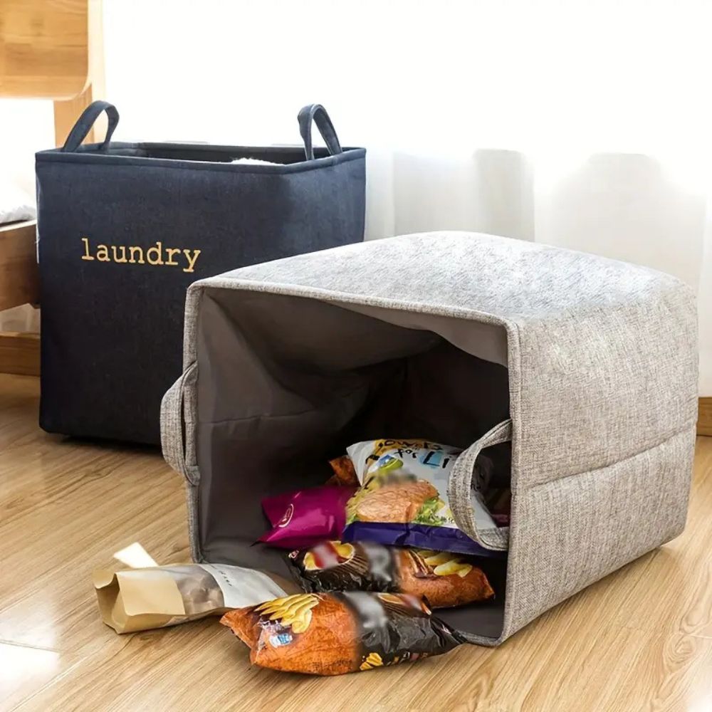 Cosy Cube Laundry Basket — lifestyle shot