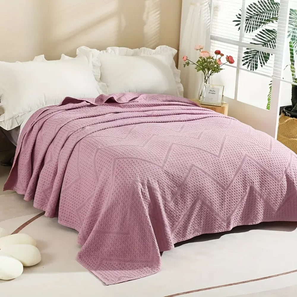 Cotton Nest Waffle Summer Blanket — product feature detail