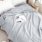 Cotton Nest Waffle Summer Blanket — product in use
