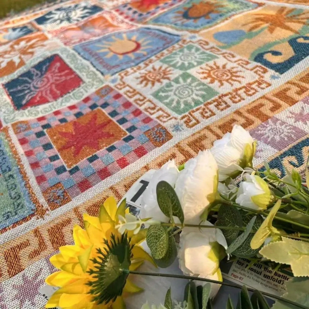 Sun & Soul Outdoor Picnic Blanket — lifestyle shot