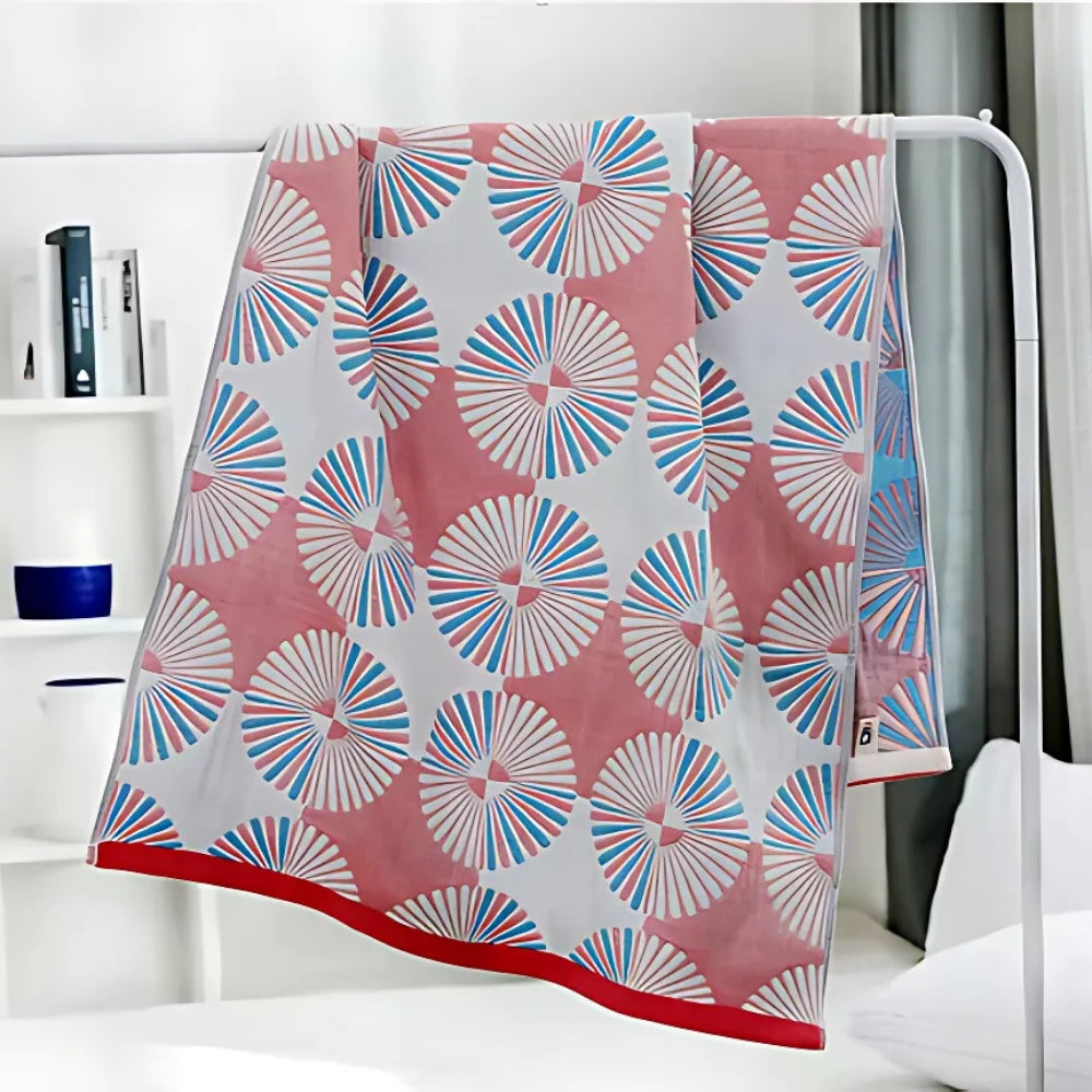 Dahlia Blossom Cotton Bath Towel — additional view