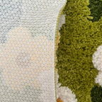 Daisy Moss Style Floor Bath Mat — product in use