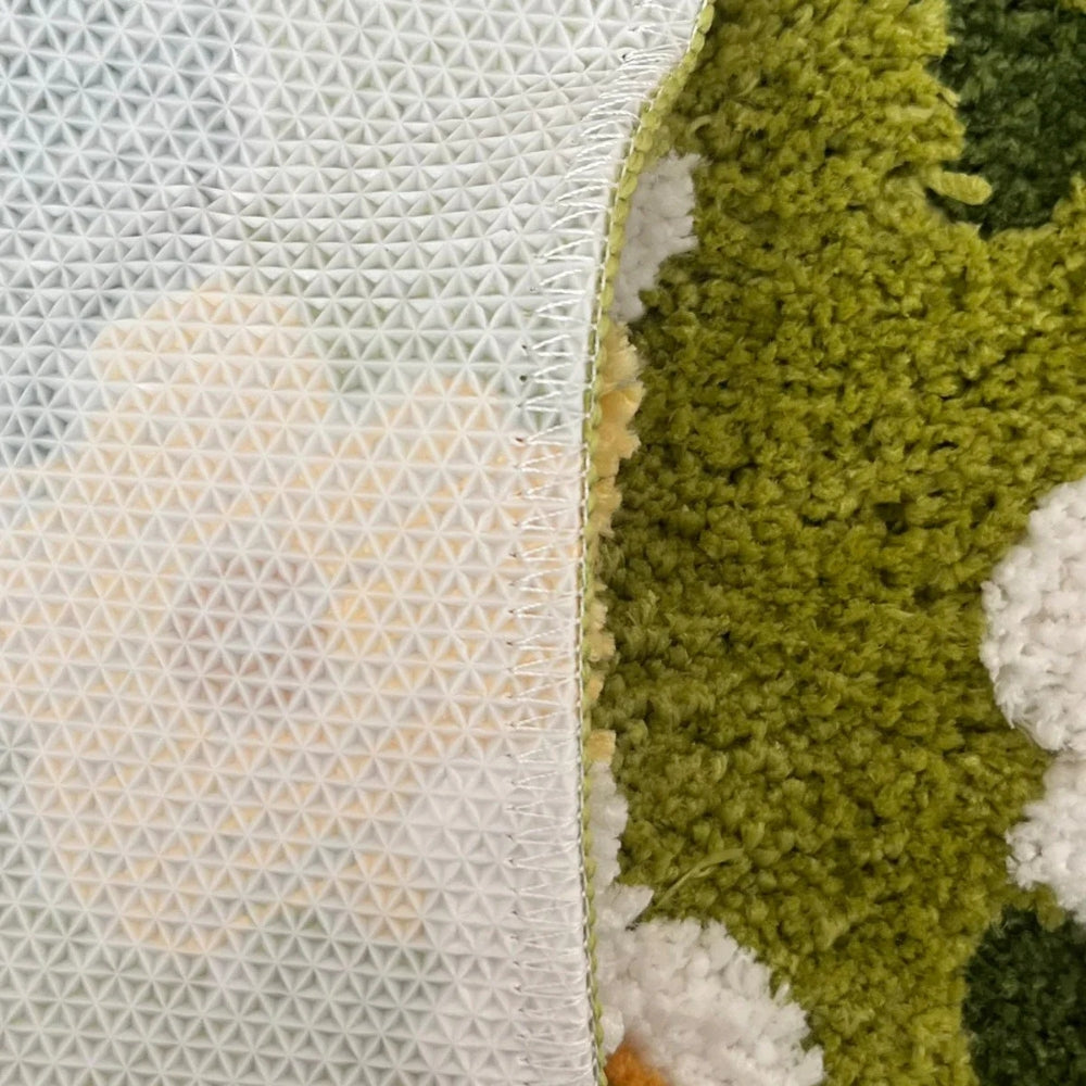 Daisy Moss Style Floor Bath Mat — product in use