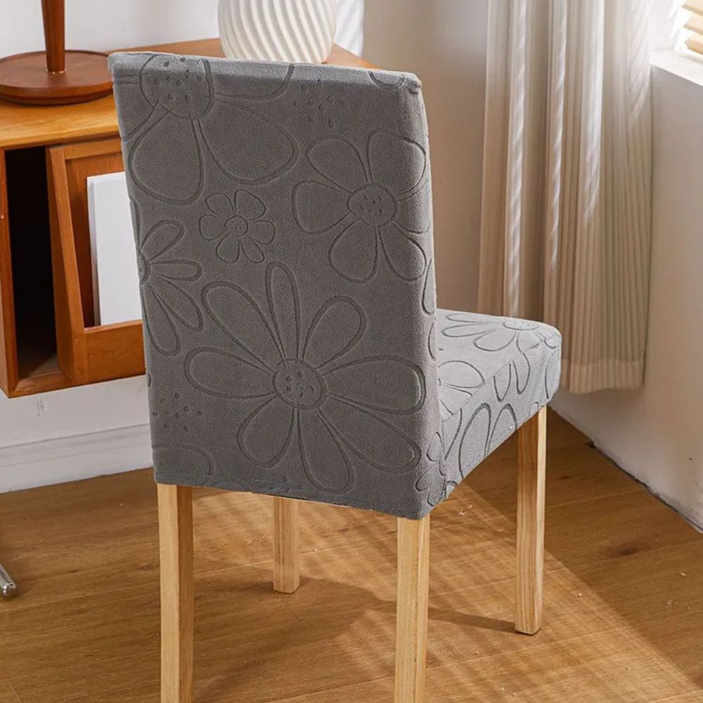 Daisy Stretch Dining Chair Cover — product in use